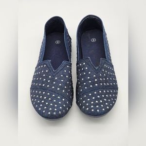Blue Studded Flats 8